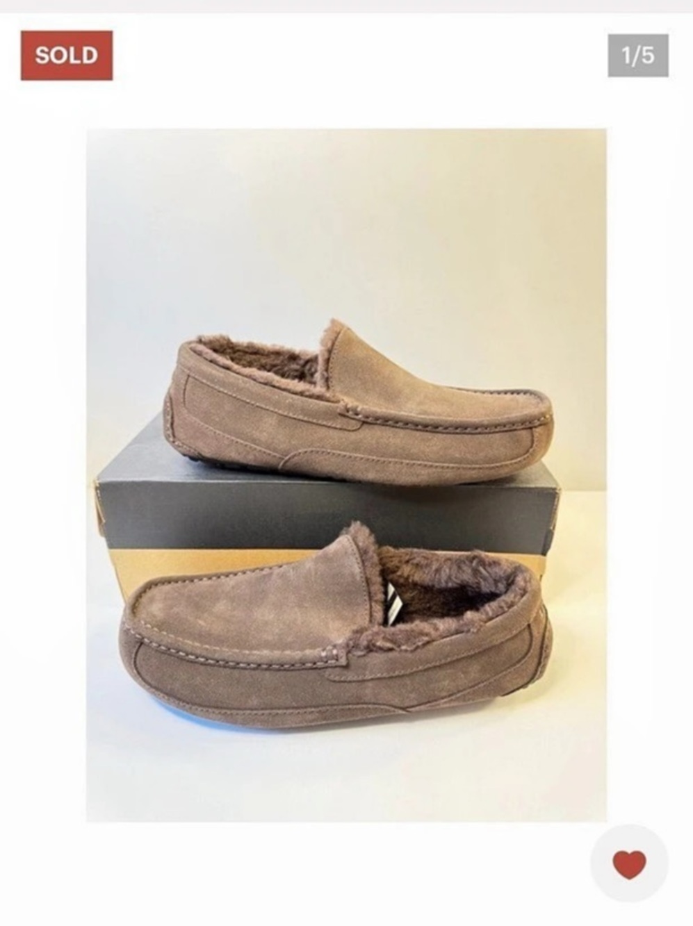 UGG Ascot Men's Brown Loafers US 11